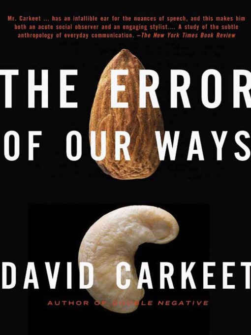 Title details for The Error of Our Ways by David Carkeet - Available